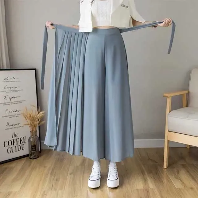 Modern Blue Hakama Pants