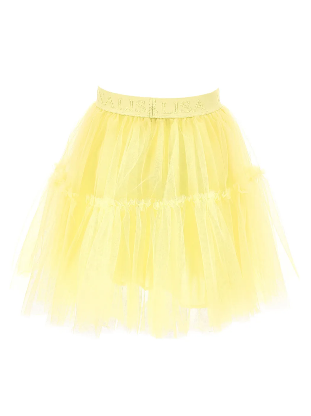 MONNALISA Yellow tulle skirt for girl-17BGON