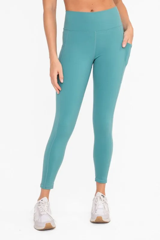 Mono B Lycra-Blend Sweetheart Back Highwaist Leggings