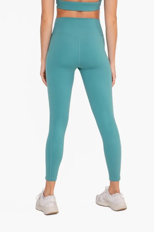 Mono B Lycra-Blend Sweetheart Back Highwaist Leggings