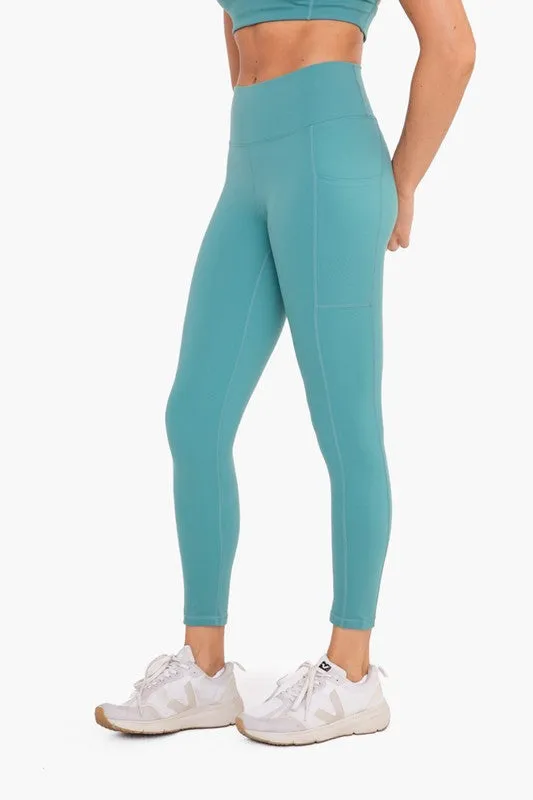 Mono B Lycra-Blend Sweetheart Back Highwaist Leggings