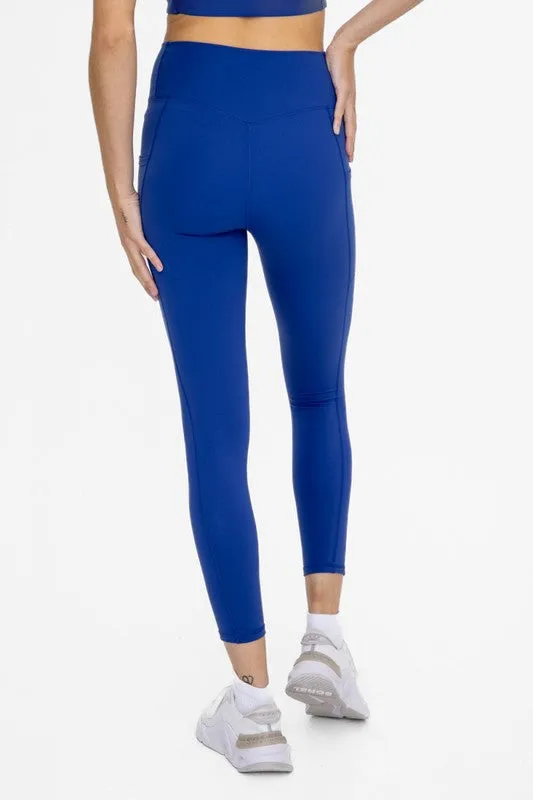 Mono B Lycra-Blend Sweetheart Back Highwaist Leggings