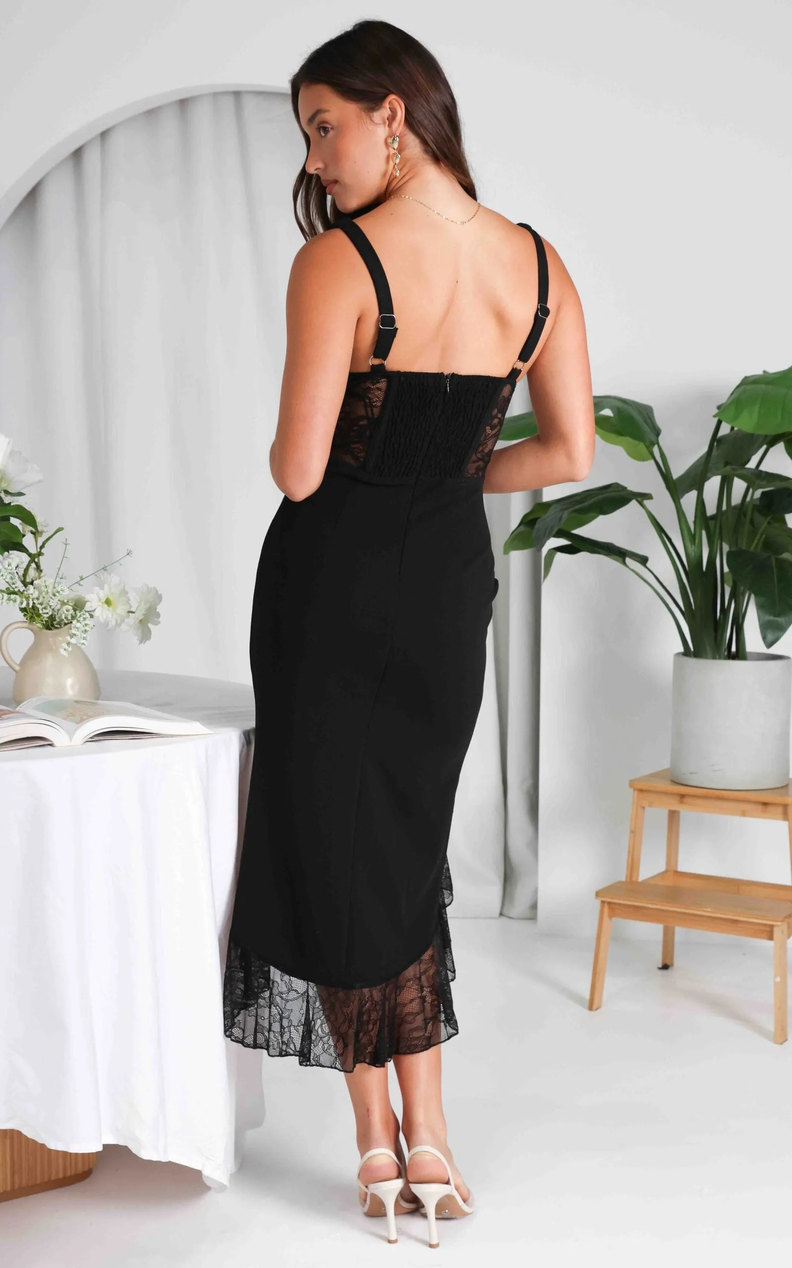 Moulin Midi Dress - Black