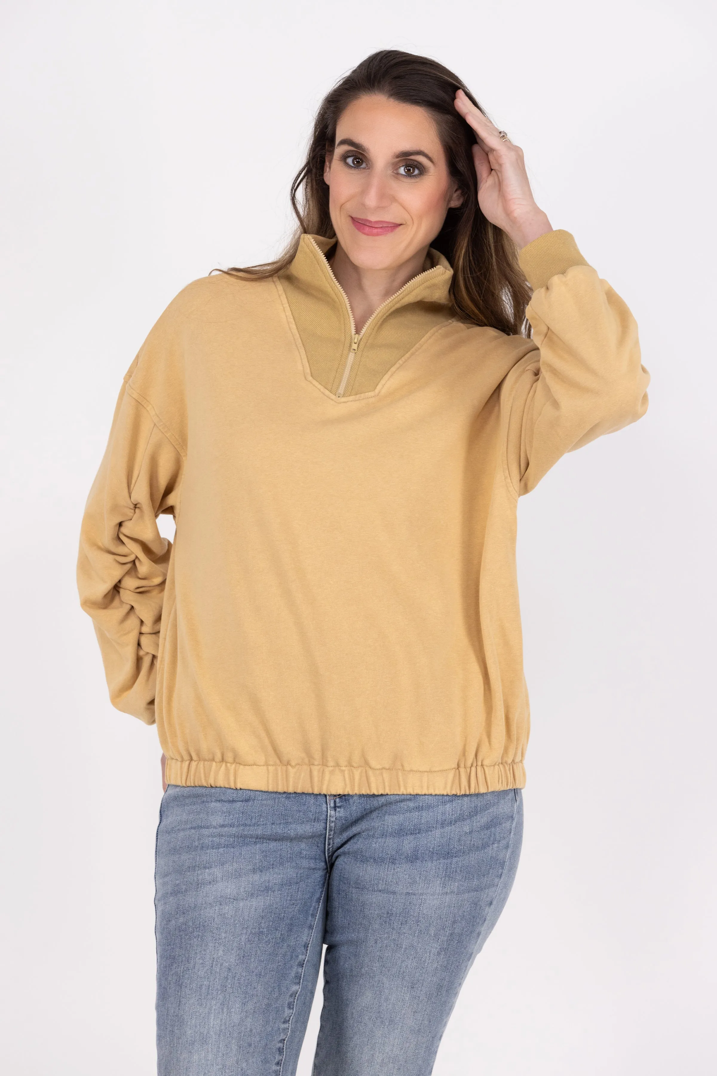 My Joy Half Zip Pullover Sweatshirt