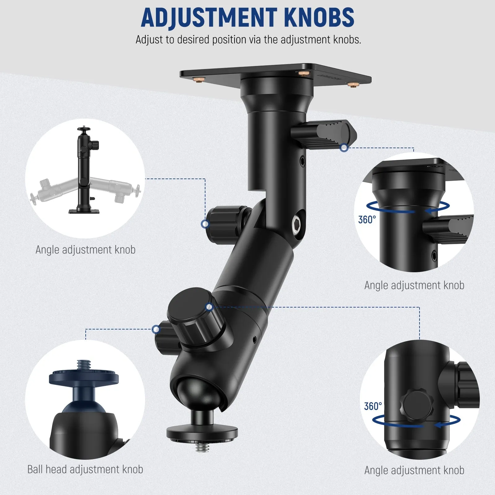 NEEWER STWM 3 Inch Wall Mounting Bracket