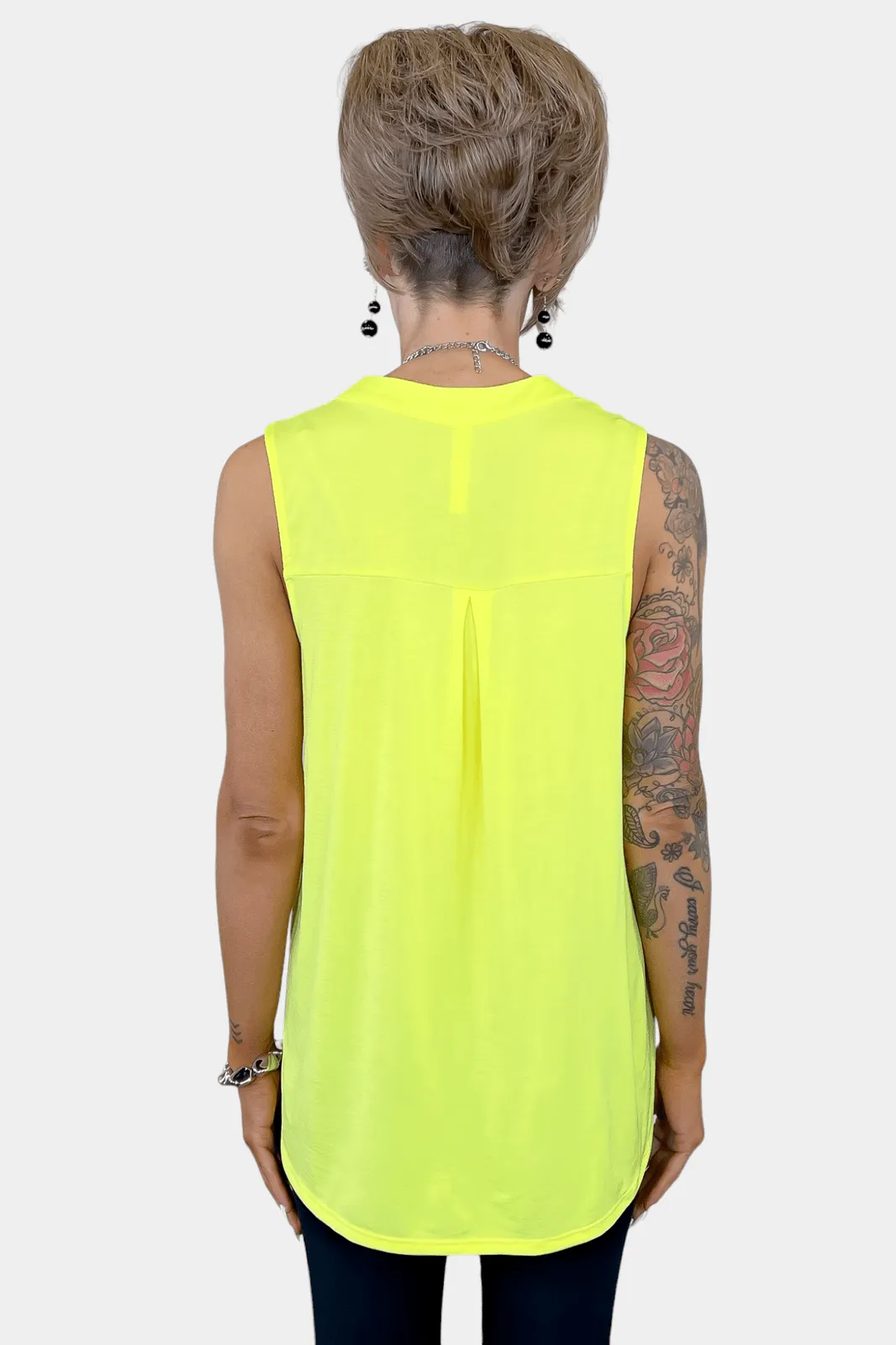 Neon Yellow Lizzy Tank Top [NO RETURNS]