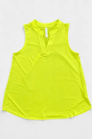 Neon Yellow Lizzy Tank Top [NO RETURNS]