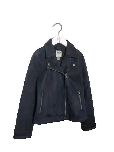 OLD NAVY BLUE MOTO JACKET (SZ 8)