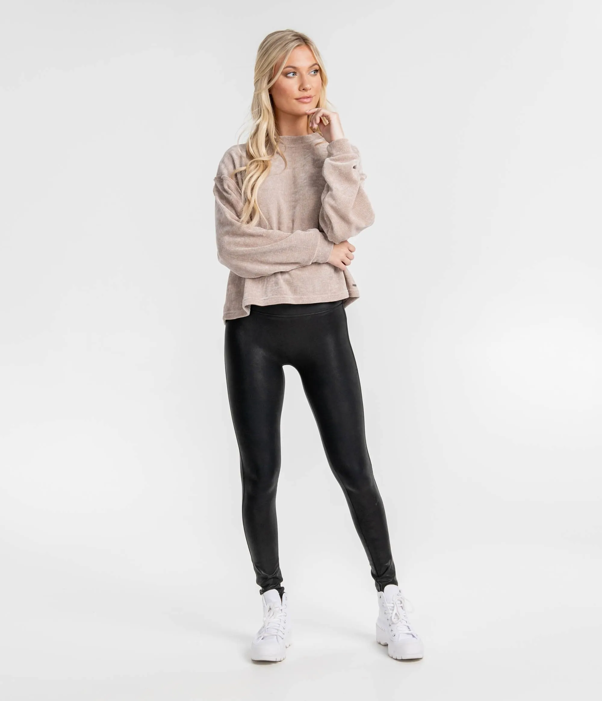 Open Knit Sweater Pullover - Mauve Shadows