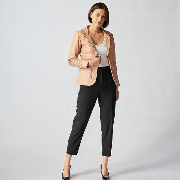 Oxford Leather Jacket For Women