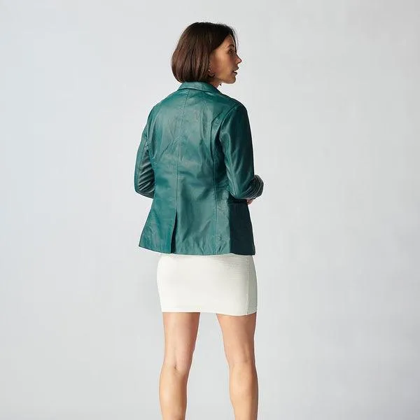 Oxford Leather Jacket For Women