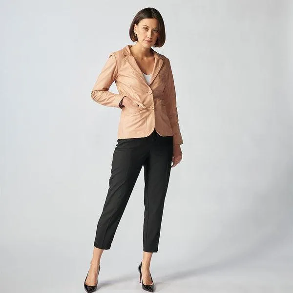 Oxford Leather Jacket For Women