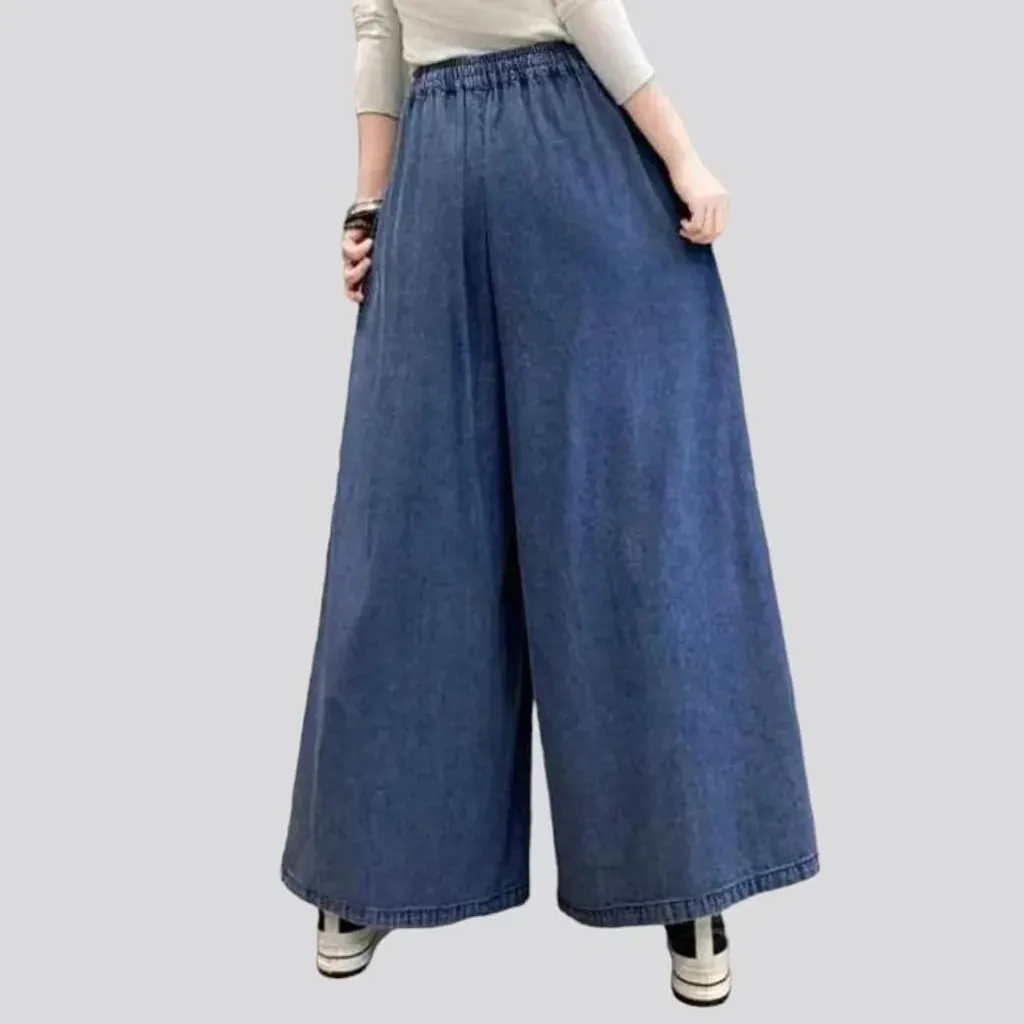 Patchwork women's jeans pants