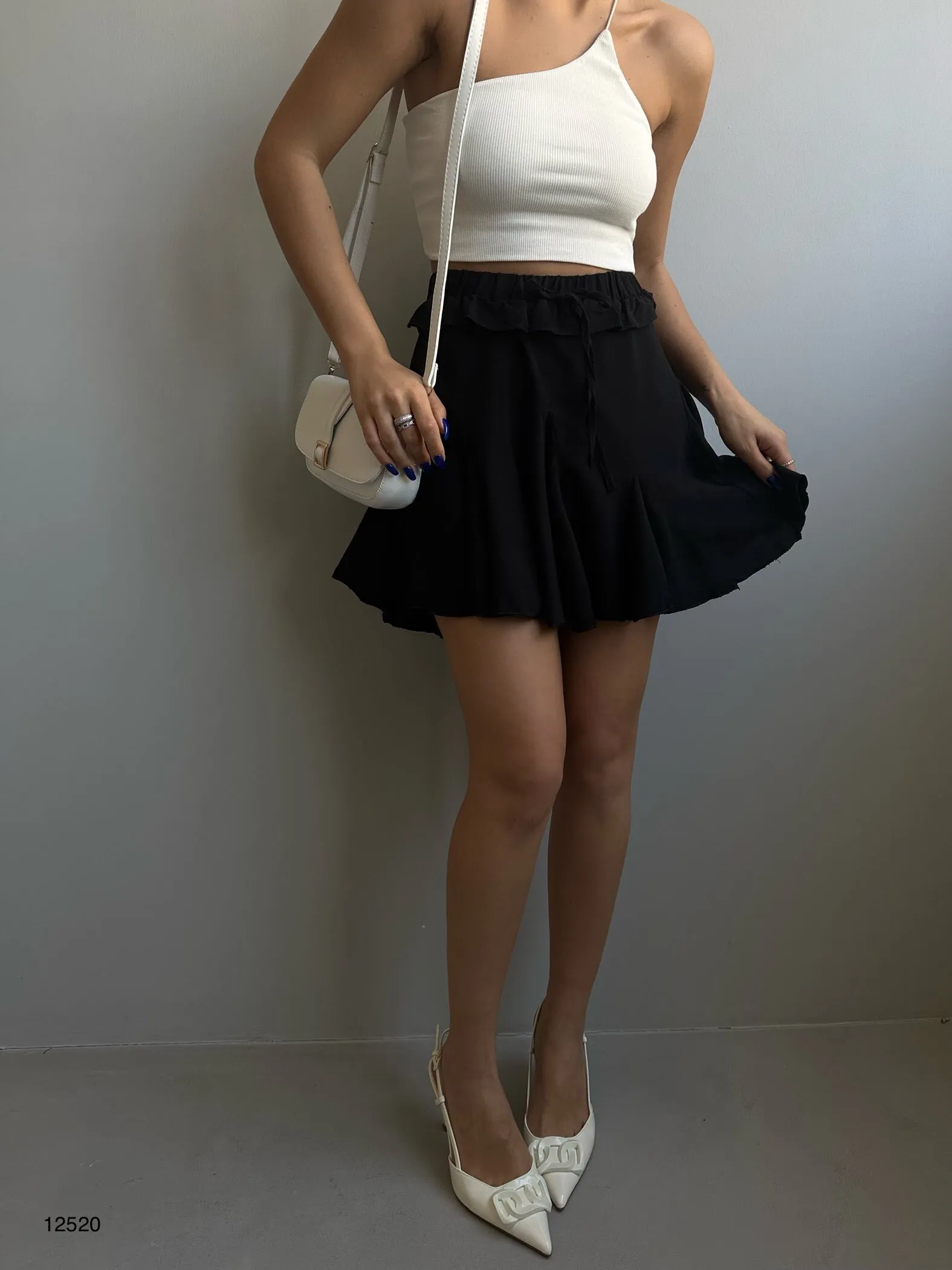 Pleated Mini Skirt