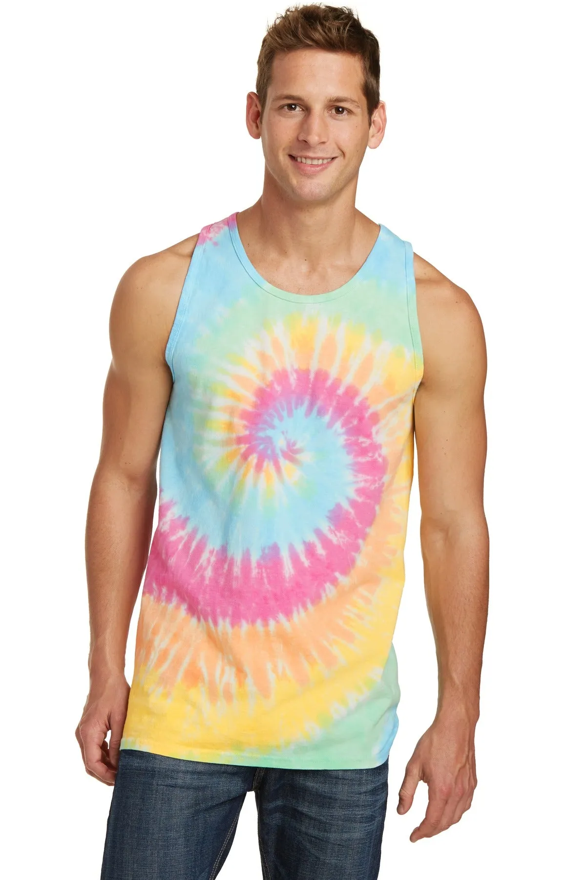 Port & Company® Tie-Dye Tank Top.  PC147TT