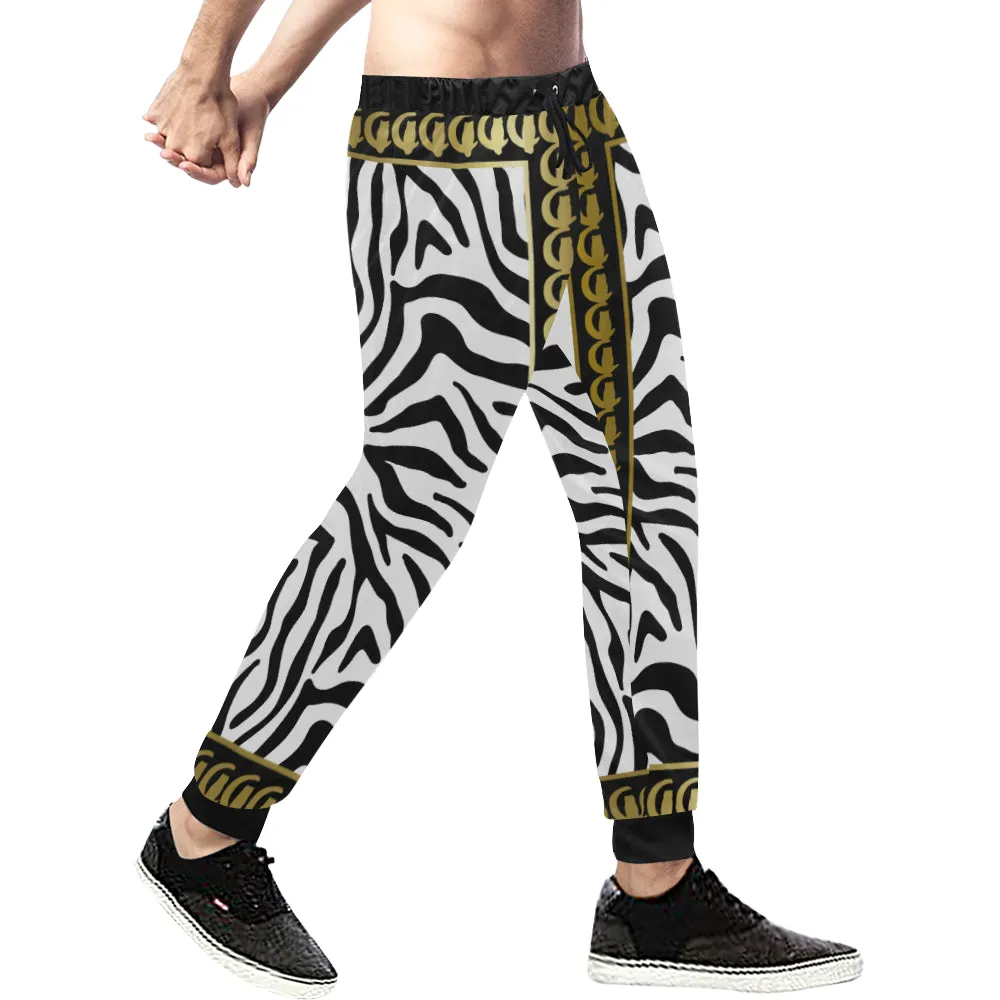 PRIVILEGE Z WHITE Men's All Over Print Sweatpants