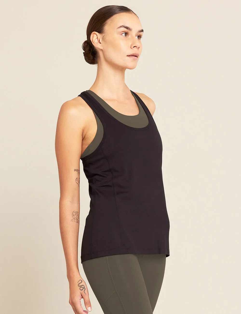 Racerback Active Tank - Black