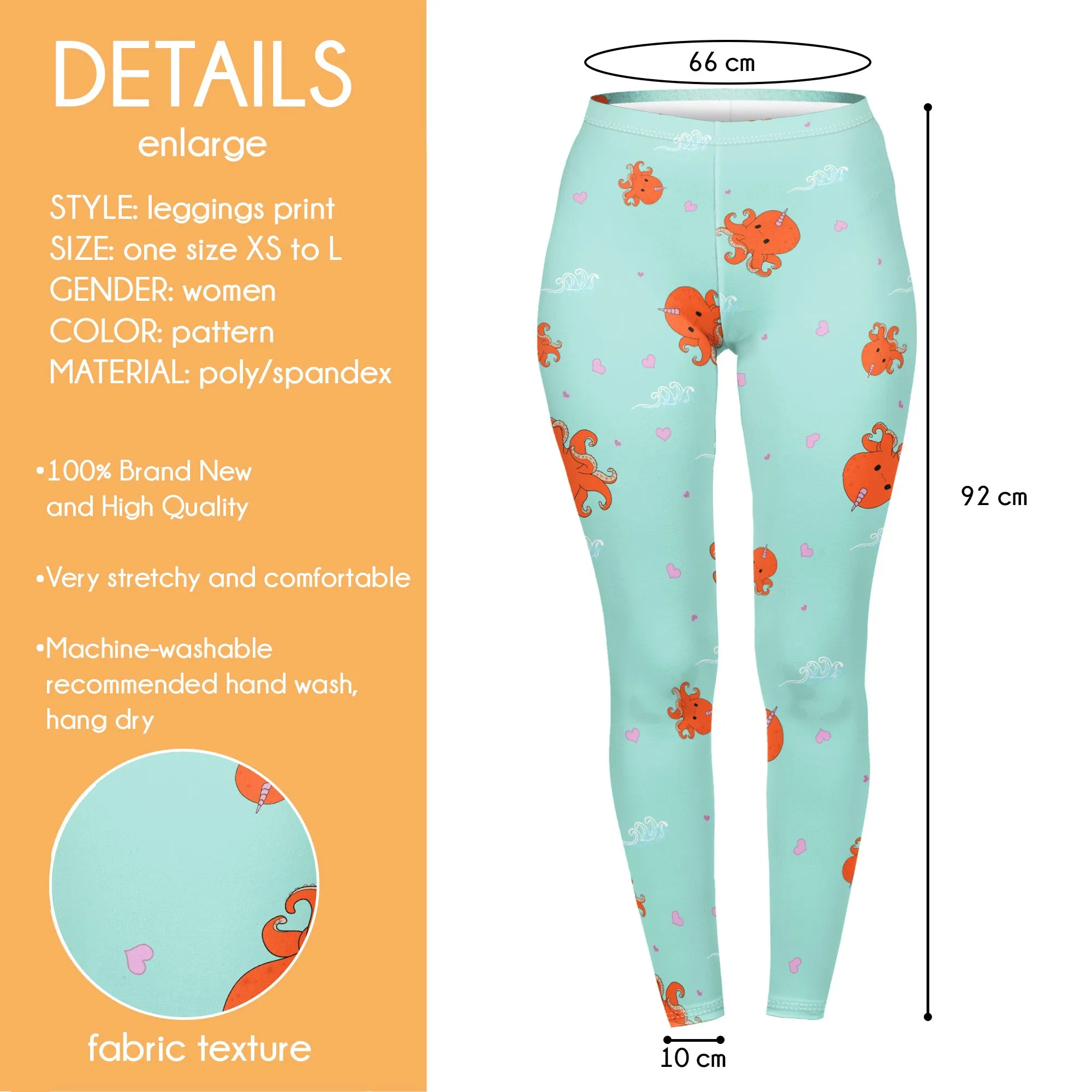 Regular Leggings (8-12 UK Size) - Octocorn