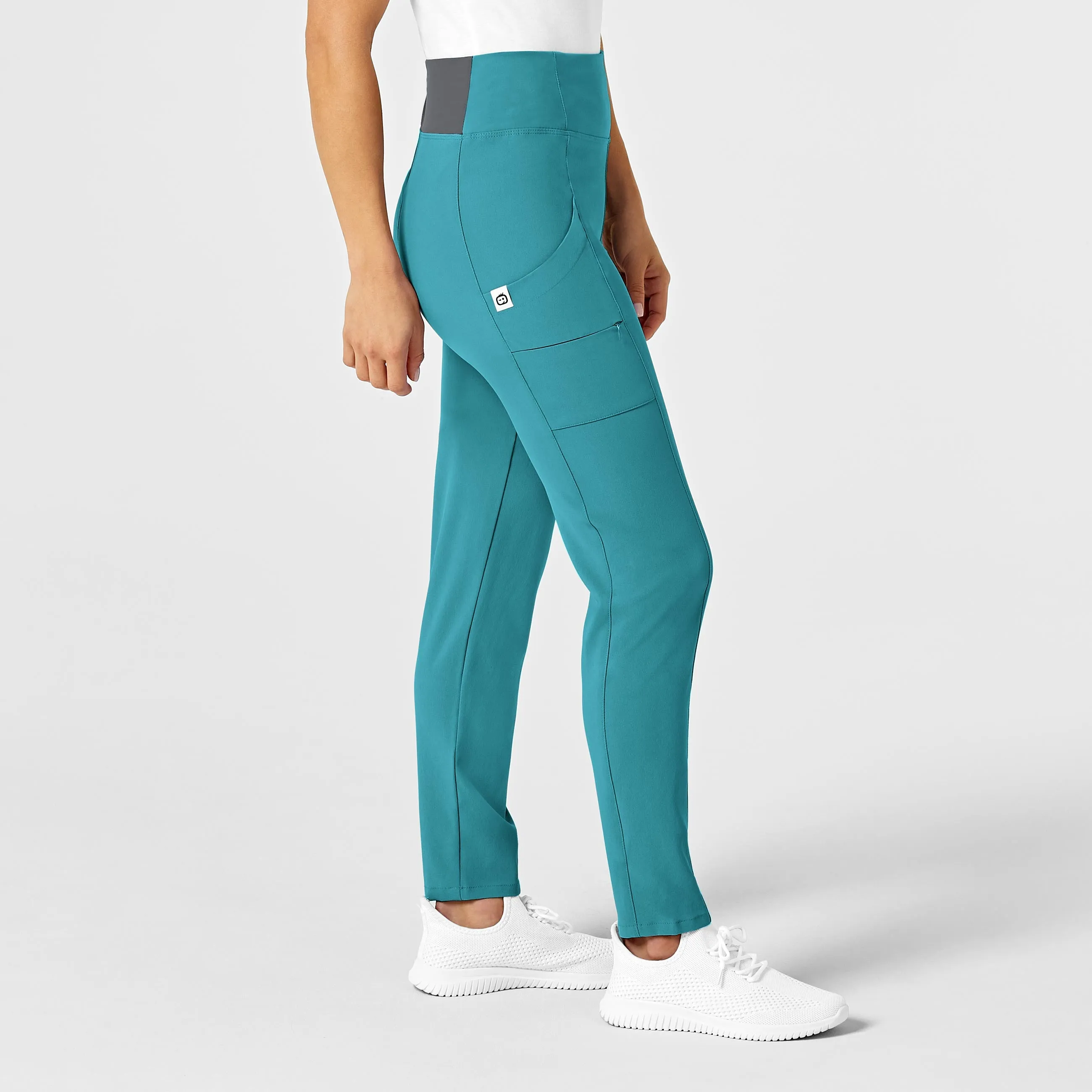 RENEW Women's High Waist Power Pant - Teal Blue