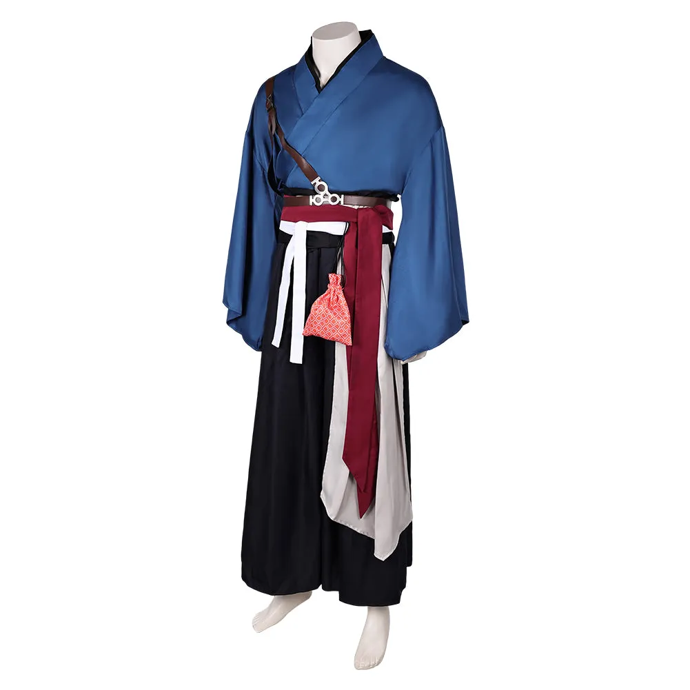 Rise of the Ronin Ronin Blue Outfit Party Carnival Halloween Cosplay Costume