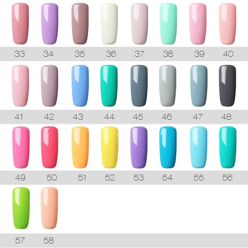 ROSALIND 7ML UV Gel Varnish Nail Polish Set For Manicure Gellak Semi Permanent Hybrid Nails Art Off Prime White gel nail polish