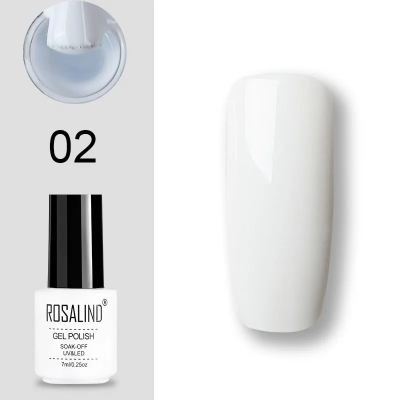 ROSALIND Gel Polish Set UV Vernis Semi Permanent Primer Top Coat 7ML Poly Gel Varnish Nail Art Manicure Gel Lak PolishesNails