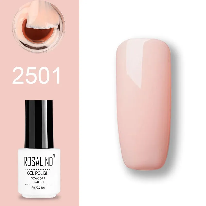 ROSALIND Gel Polish Set UV Vernis Semi Permanent Primer Top Coat 7ML Poly Gel Varnish Nail Art Manicure Gel Lak PolishesNails