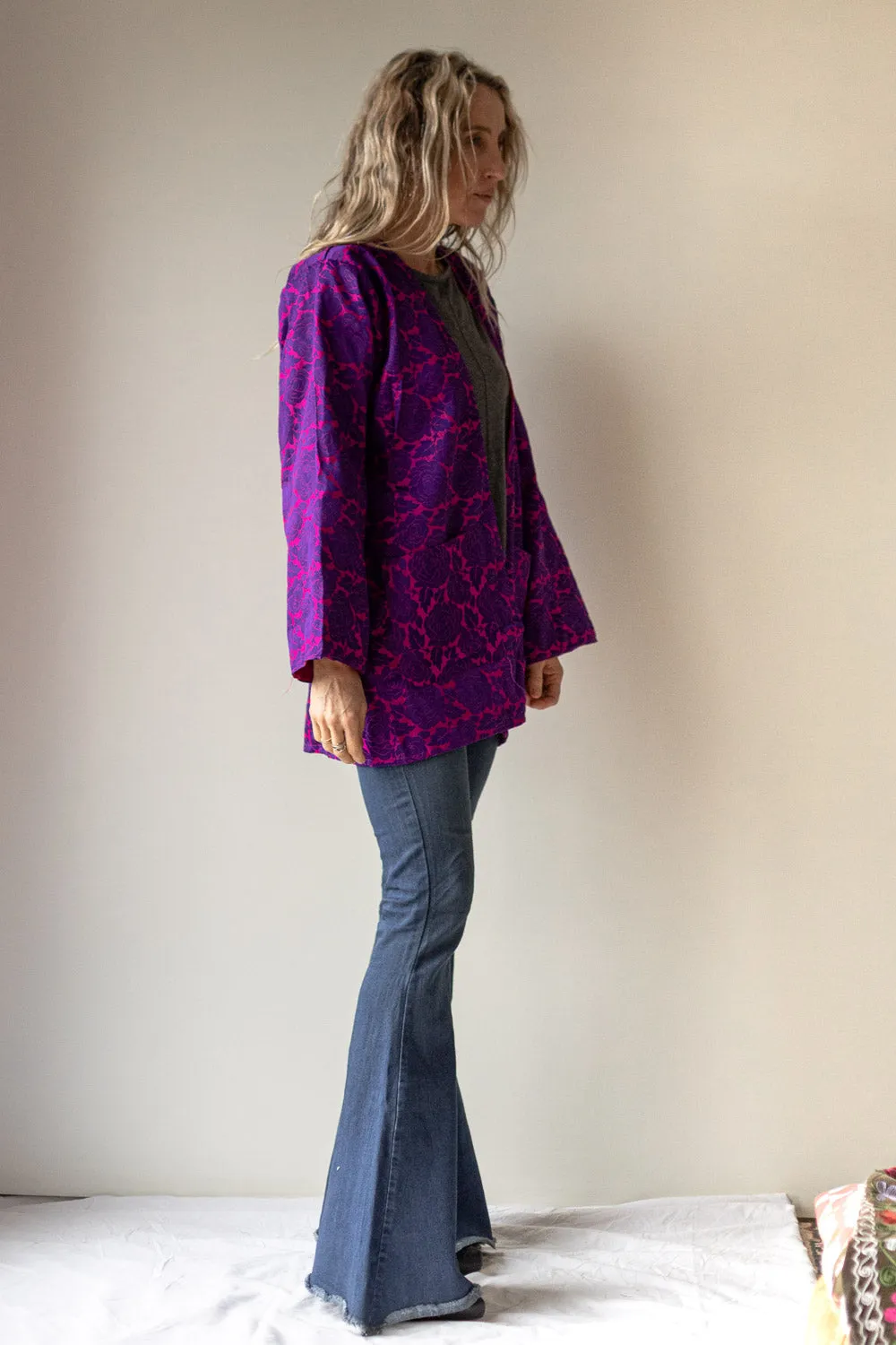 Rose Limited Edition Kimono Jacket (Purple)