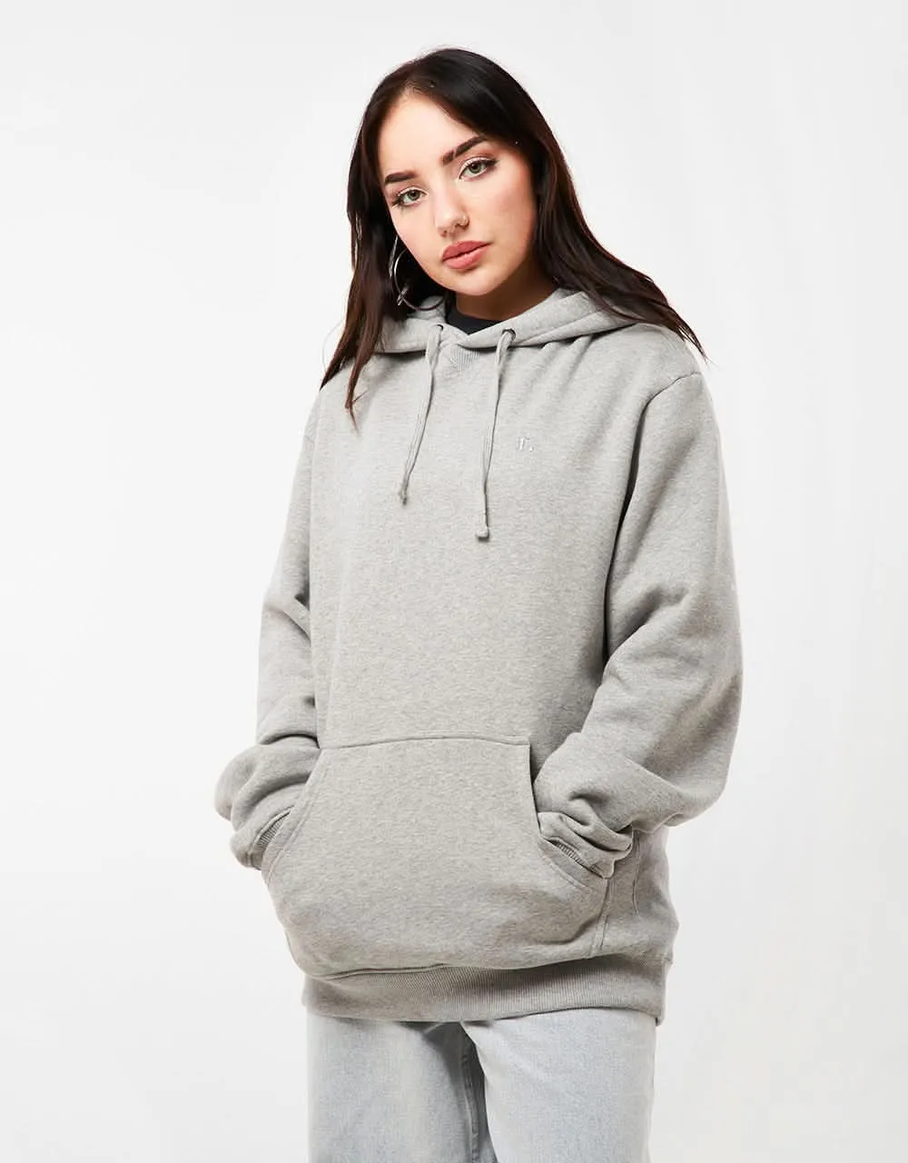 Route One Organic Premium Pullover Hoodie - Heather Grey