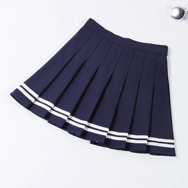 School Uniform Pleated Skirt (4 Colors)