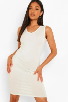 Sleeveless Bodycon White Midi Dress