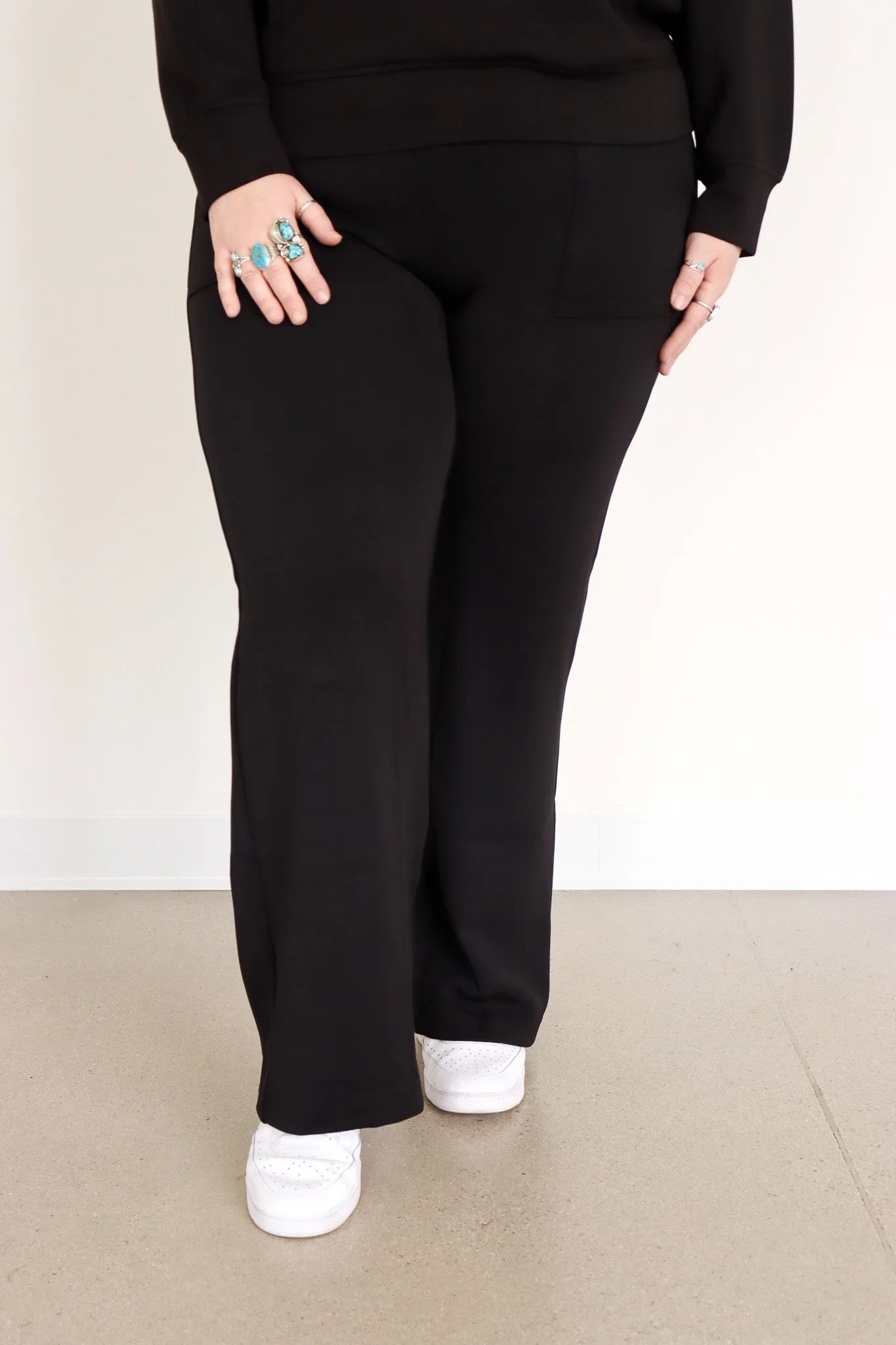 Straight Lounge Pants with Pockets