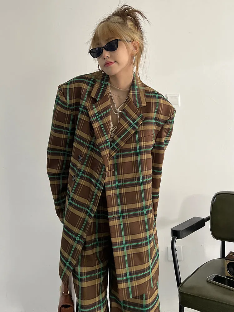 Teruma Oversized Plaid Coat