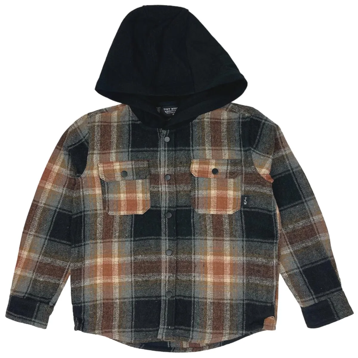 TIN  Lone Pine Plaid Hooded Flannel Jacket