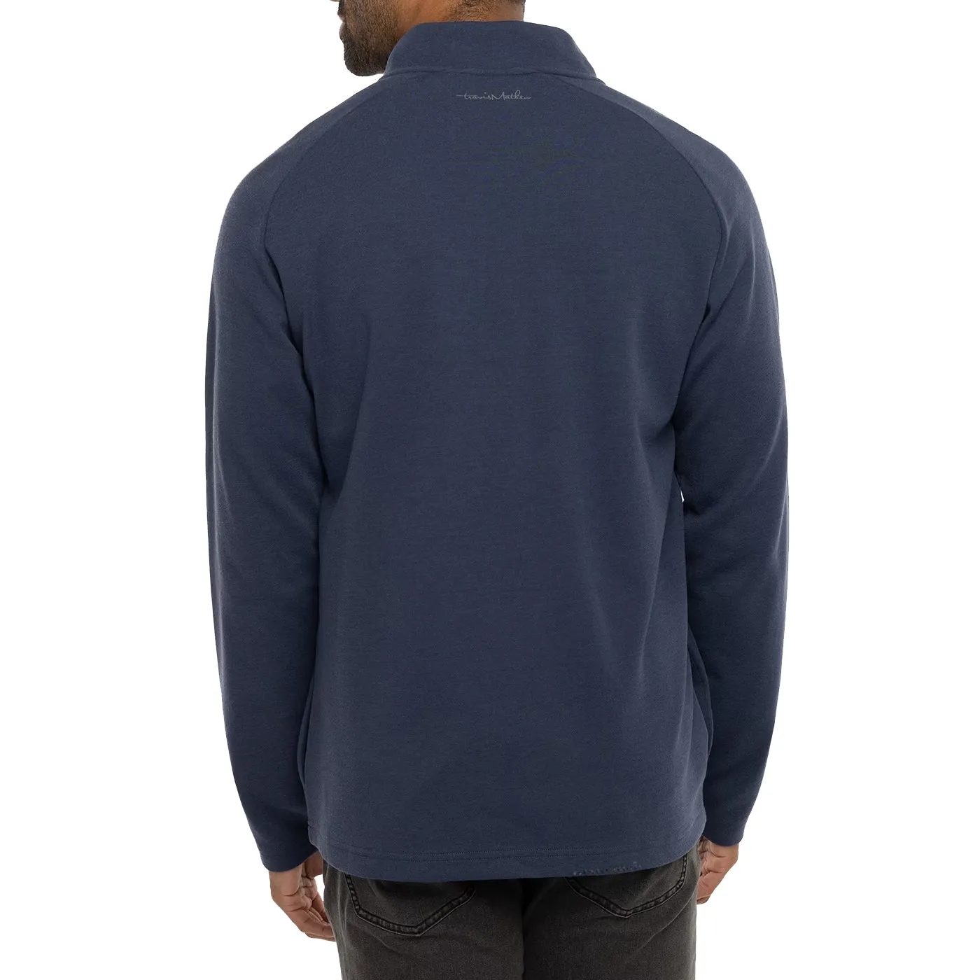 Travis Mathew Upgraded Golf Quarter Zip - Navy