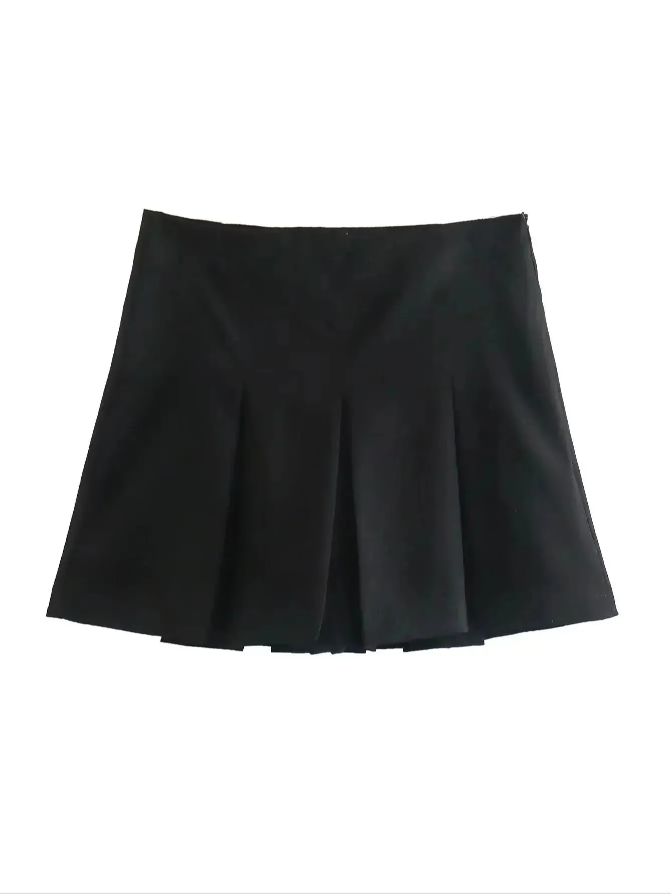 Trendy Pleated Ruffle Mini Skirt