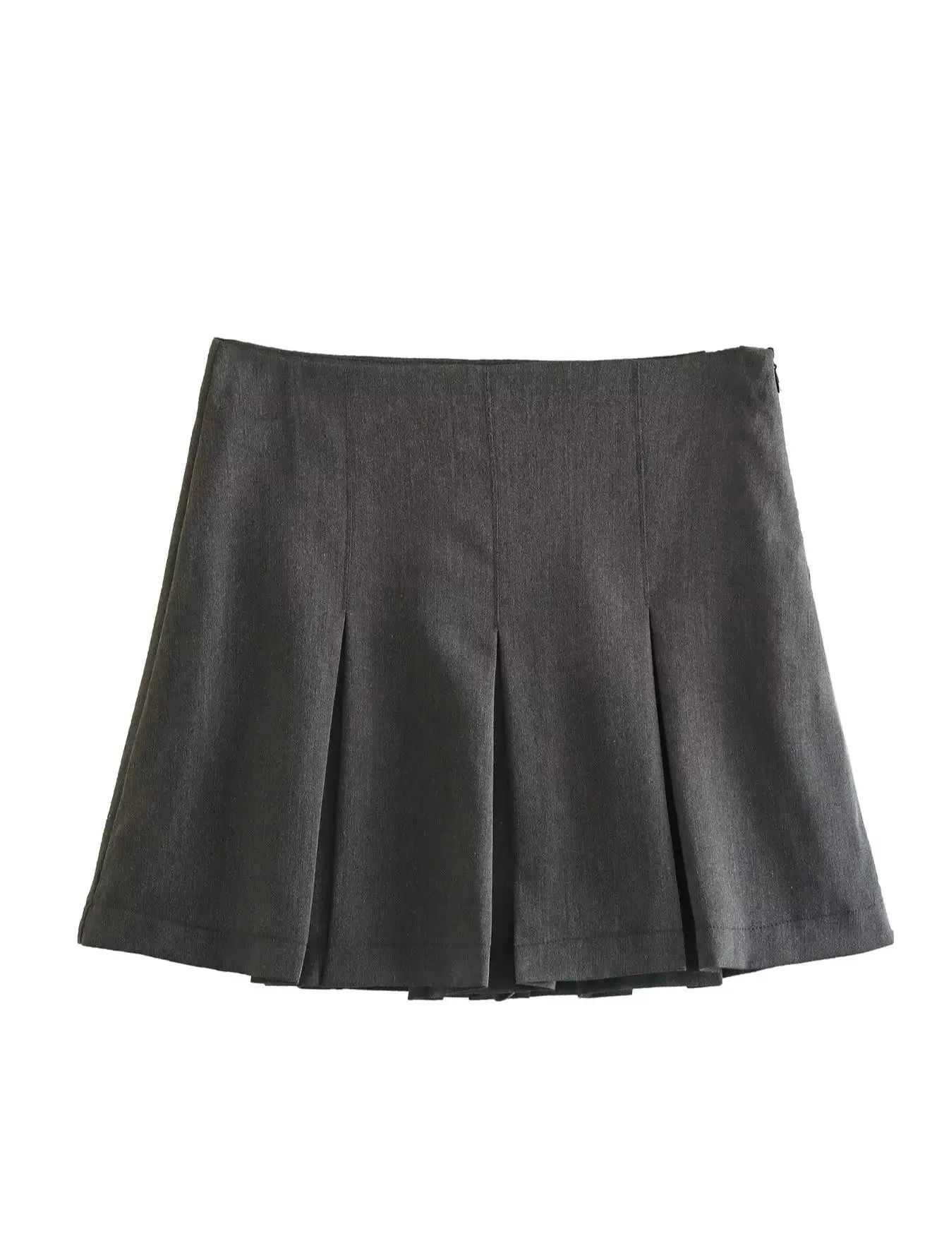 Trendy Pleated Ruffle Mini Skirt