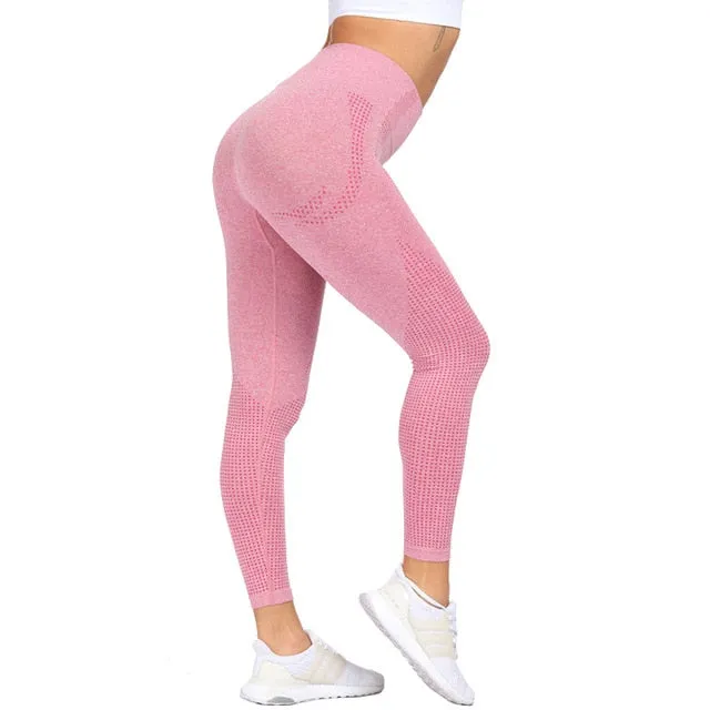 Trendy Workout Seamless Yoga Push up Leggings