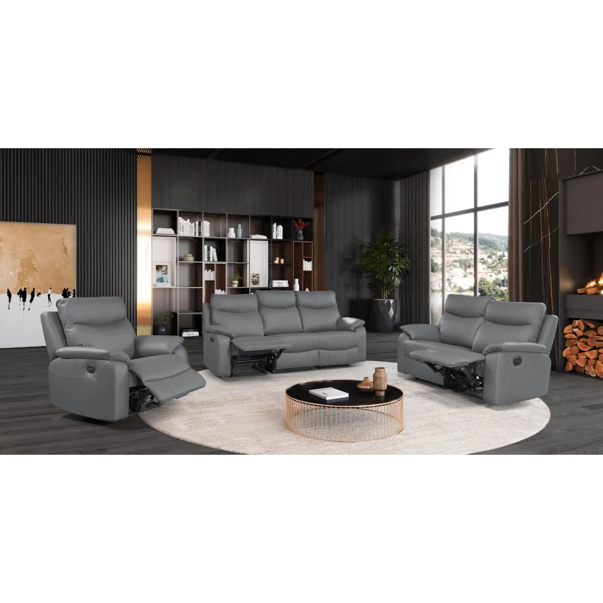 Ultimate Comfort  Power Reclining Sofa - Top Grain Leather