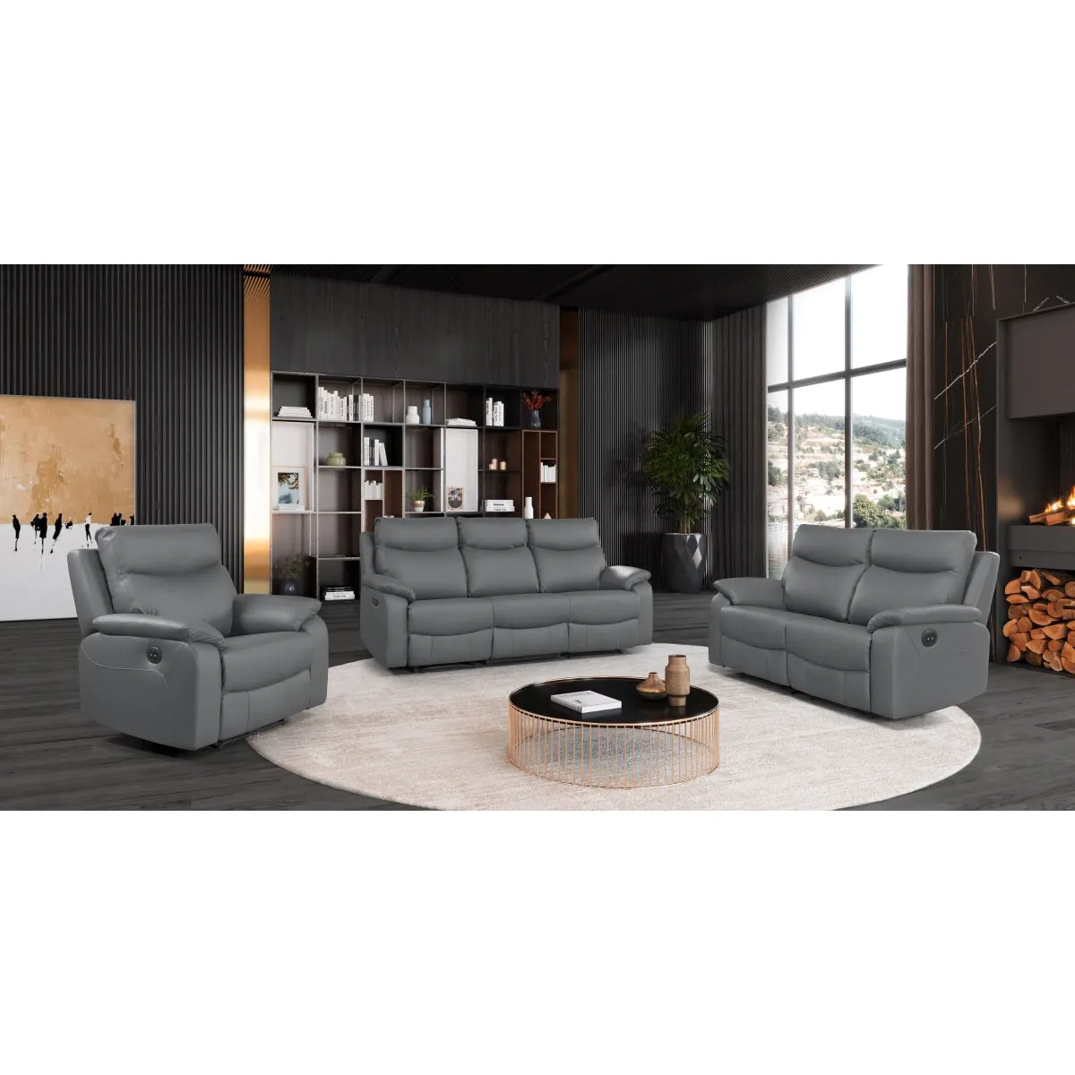 Ultimate Comfort  Power Reclining Sofa - Top Grain Leather