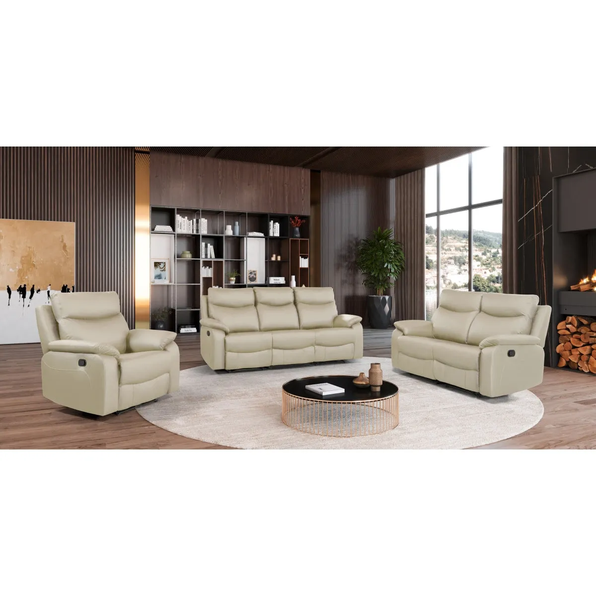 Ultimate Comfort Reclining Sofa - Top Grain Leather