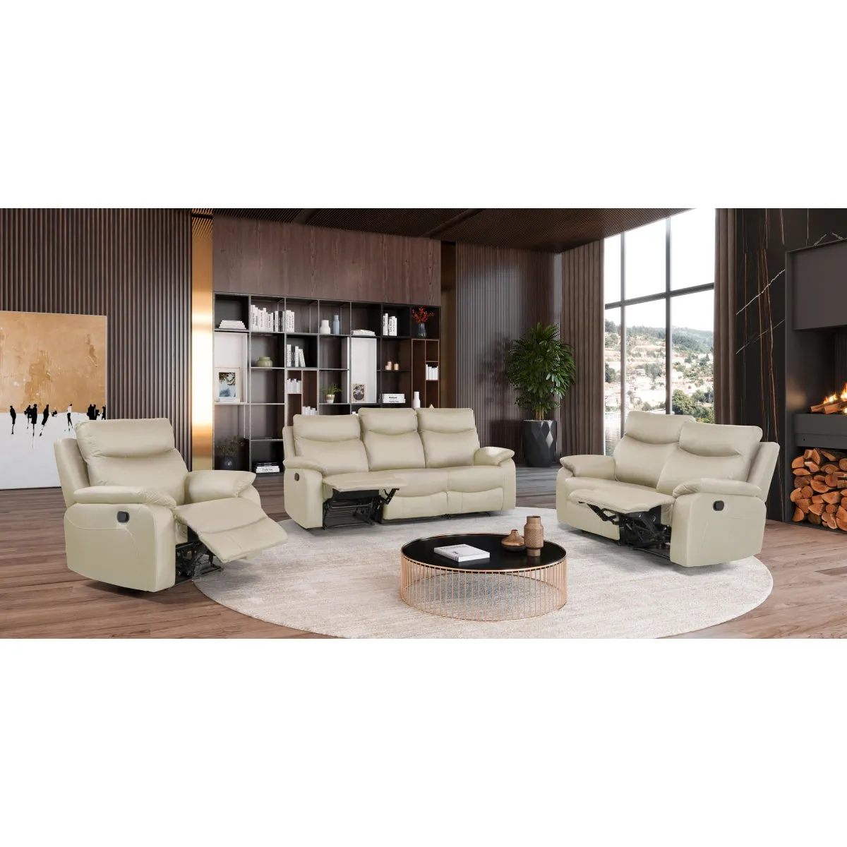 Ultimate Comfort Reclining Sofa - Top Grain Leather