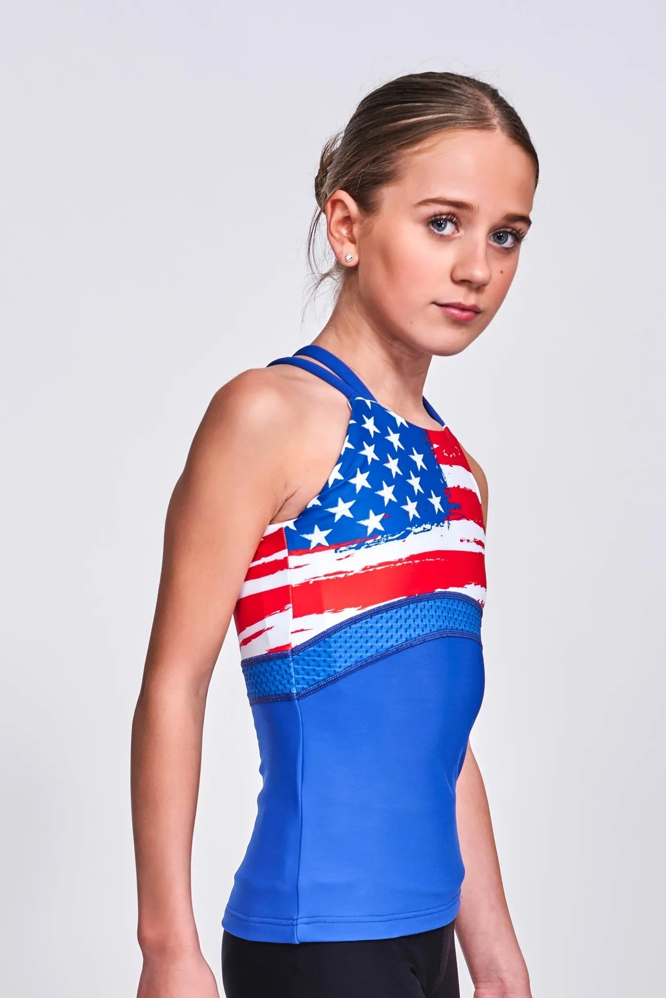 Unite Tank Top-USA Blue