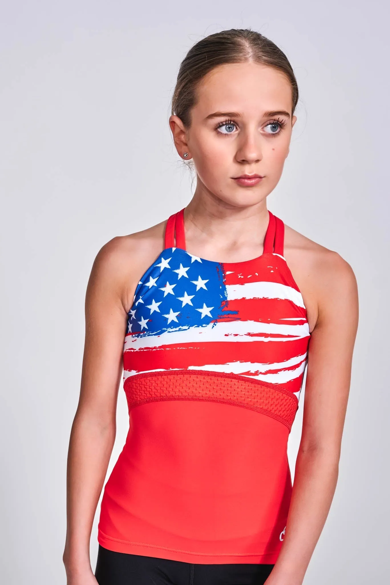 Unite Tank Top-USA Red