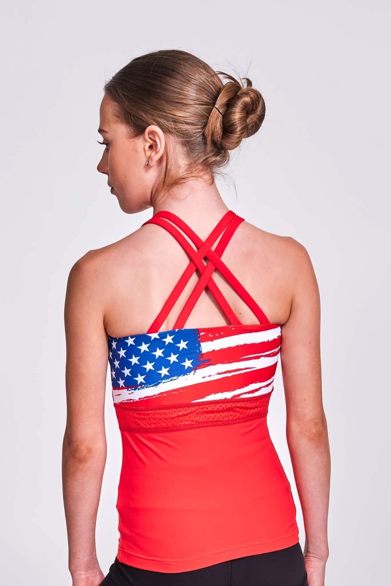 Unite Tank Top-USA Red