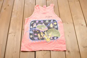 Vintage 1987 St. Thomas Fish Graphic Tank Top