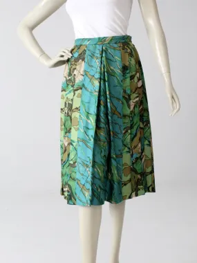 vintage 60s Eddy George silk skirt