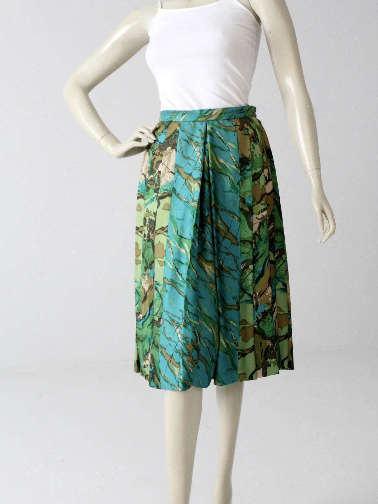 vintage 60s Eddy George silk skirt