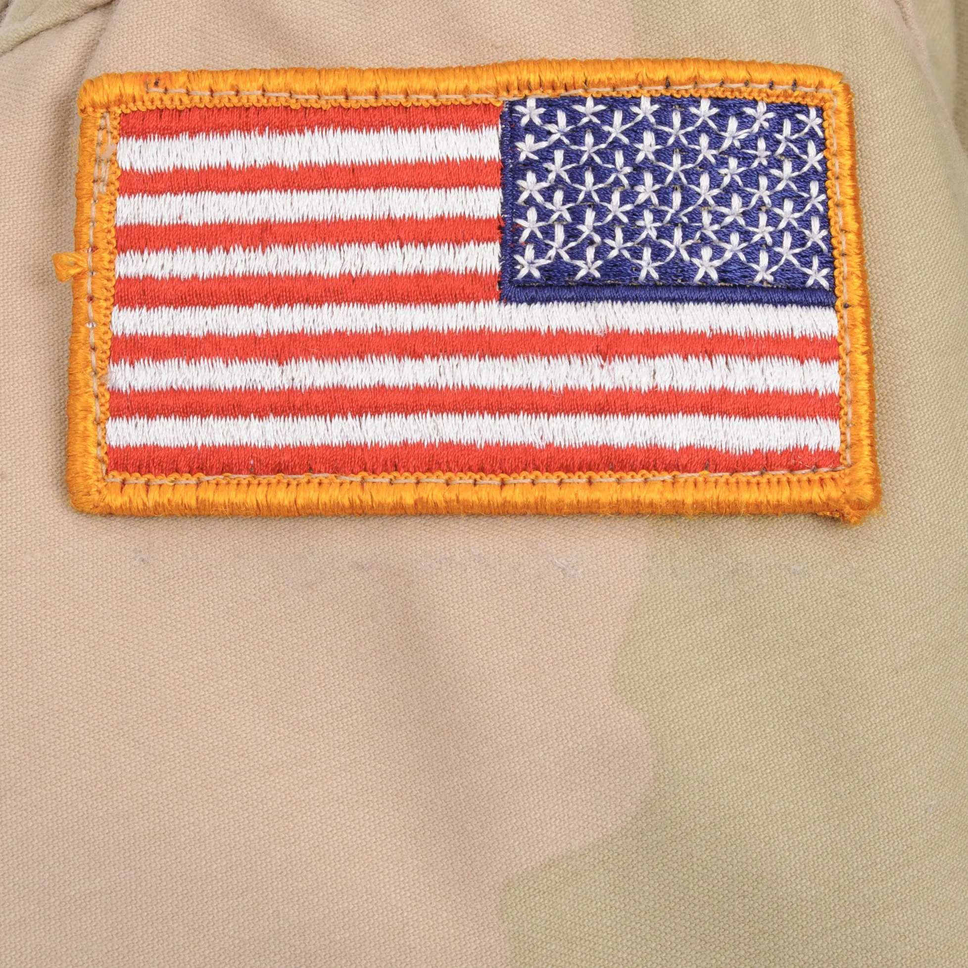 VINTAGE US ARMY M65 FIELD JACKET PATCH DESERT CAMO 1999 SIZE XL REGULAR