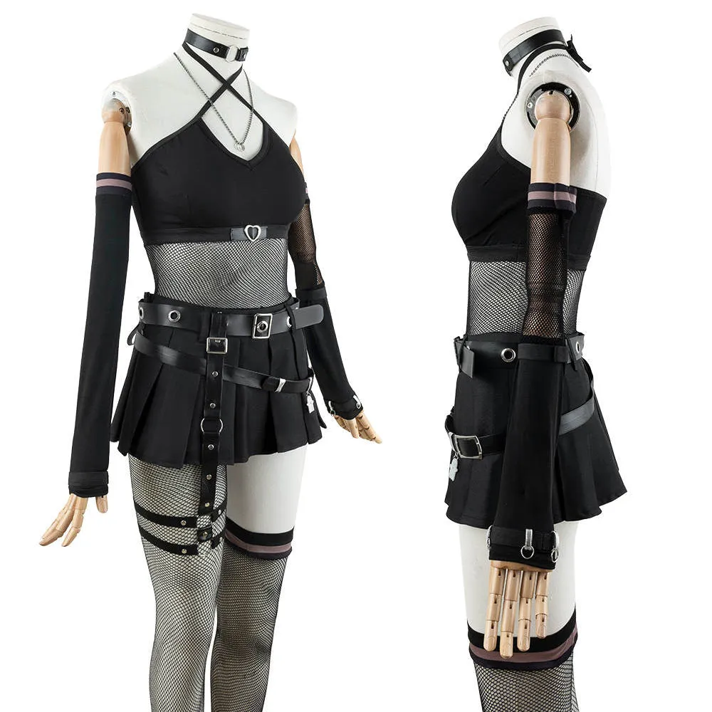 Virtual YouTuber 6WS Mika Melatika Reference Sheet Cosplay Costume